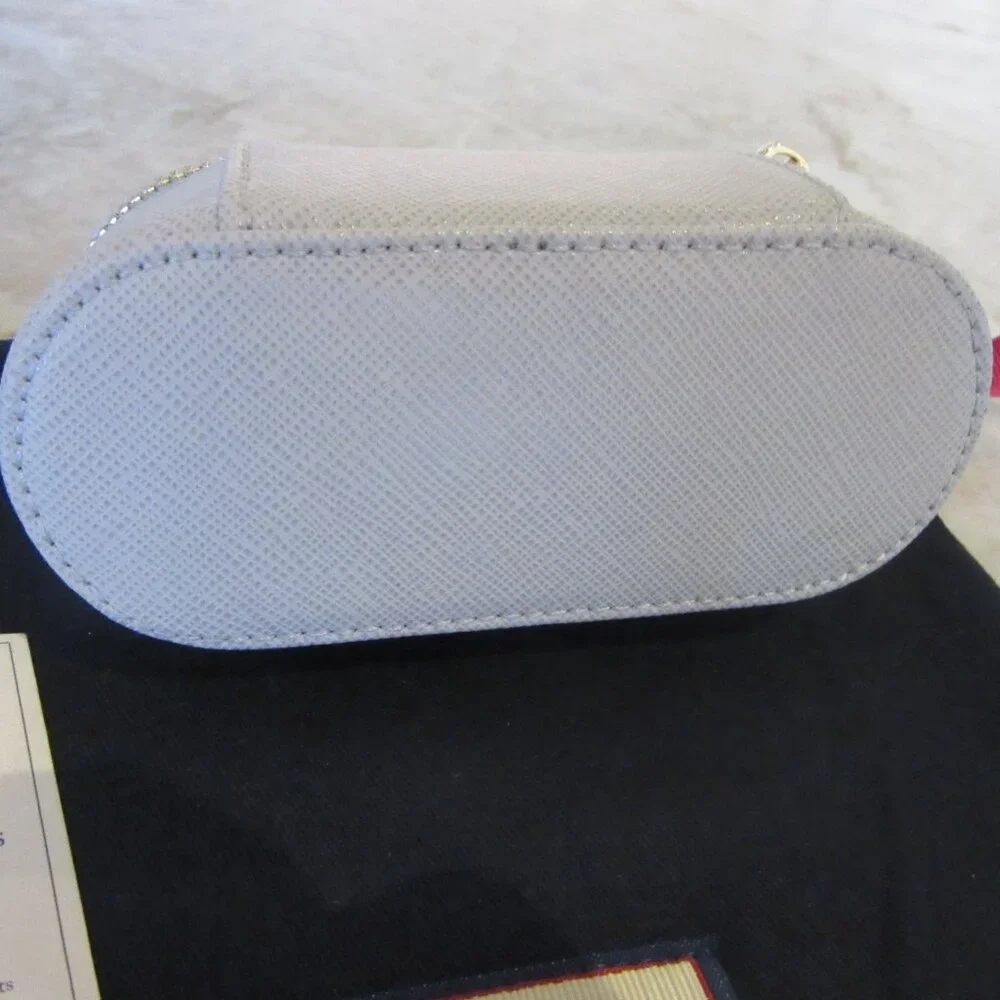 Aspinal of London "Tidy All" Light Grey Saffiano Leather NWOT MSRP $165 - Picture 5 of 10